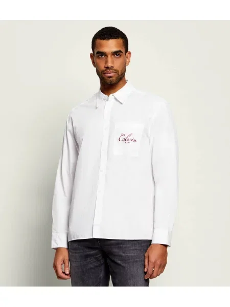 Calvin Klein Jeans Cămașă | Relaxed fit alb