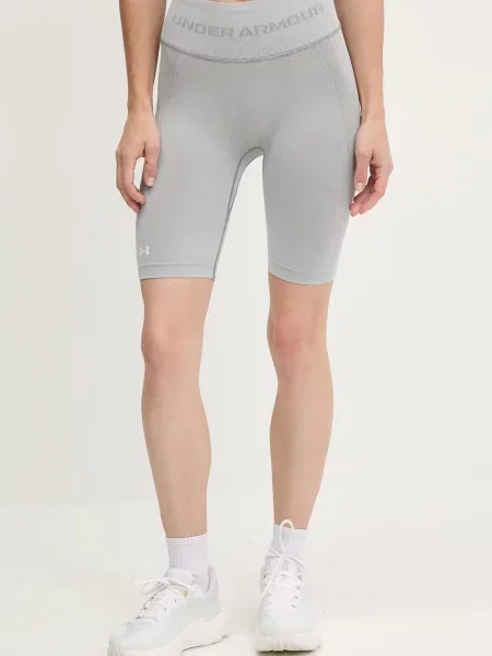 Under Armour pantaloni scurți de antrenament Vanish Seamless uni high waist gri