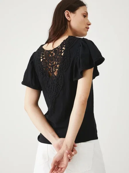 Тениска Medicine дамска с гол гръб черно