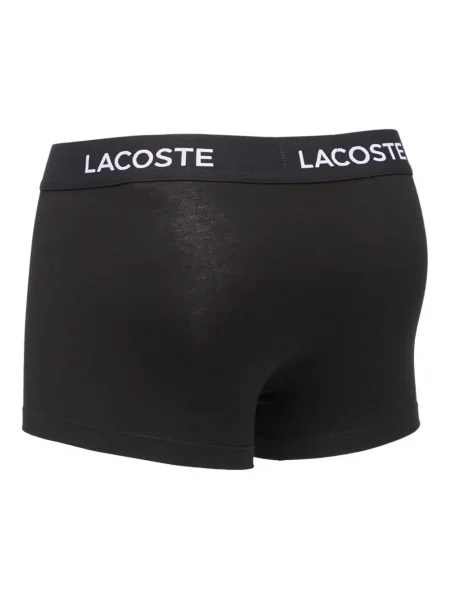 Боксерки Lacoste с автограф черно
