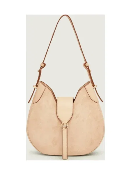 Geanta hobo Boss Black din piele negru