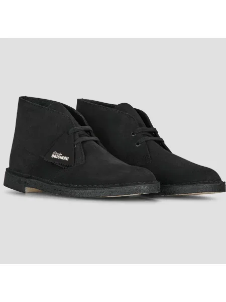 Púštne členkové topánky Clarks Originals čierna