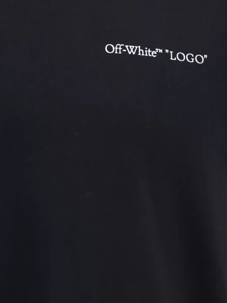 Scurt tricou Off-white cu imagine alb