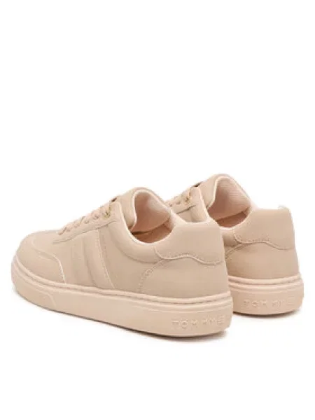 Tenisice Tommy Hilfiger Low Cut Lace-Up Sneaker D Svijetlo bež