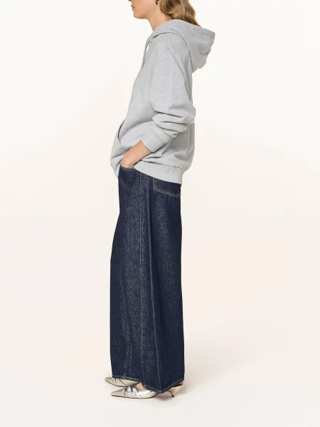 Calvin Klein Jeans Mikina S Kapucí Classic Kate šedá