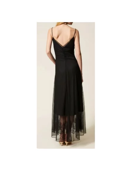 Sukienka maxi Twinset czarna