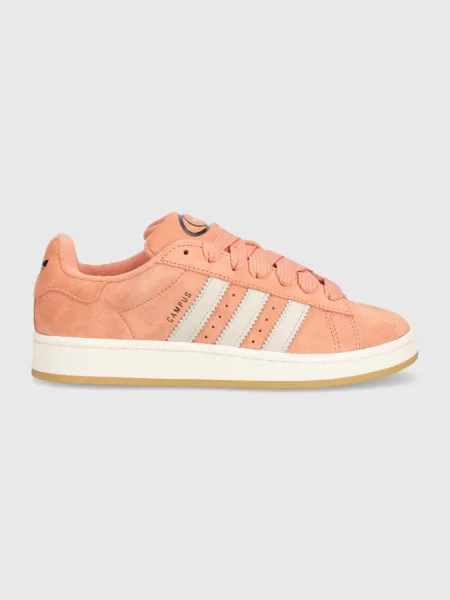 Superge iz semiša adidas Originals CAMPUS roza