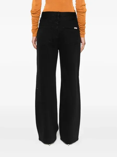 Blugi Self-portrait cu 5 buzunare negru