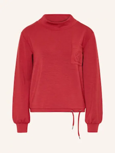 Monari Mikina S Ozdobnými Kamínky červená