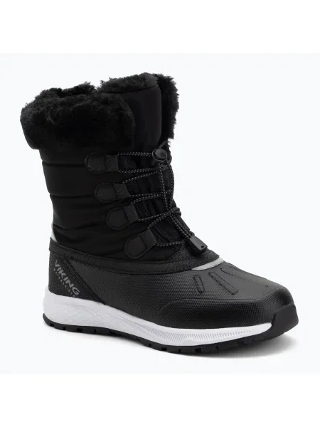 Viking Footwear Equip Warm Waterproof Zip fekete/gránit gyermek hócsizma fekete/gránit. Méret: 33 EU fekete