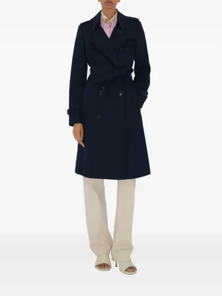 Καμπαρντίνα Burberry διπλοστήθος μπλε