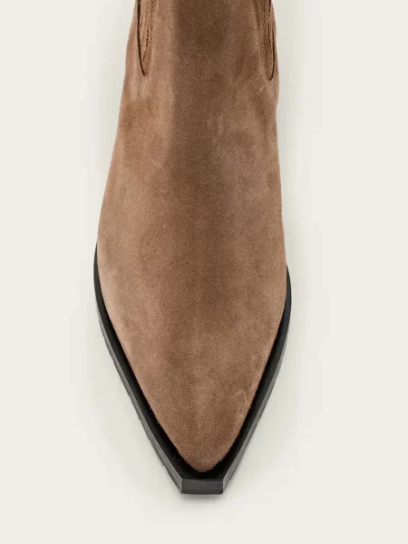 AllSaints Велурени боти челси Marcie Suede Boot кафяво