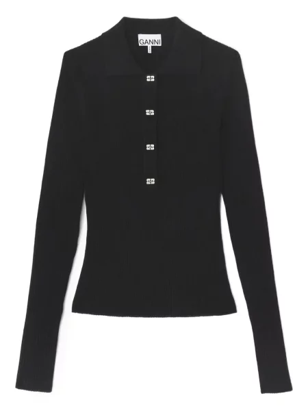 Polo Ganni negru