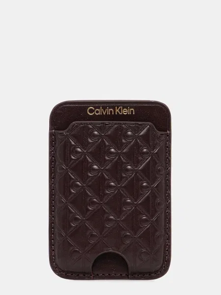 Calvin Klein Usnjen etui za kartice