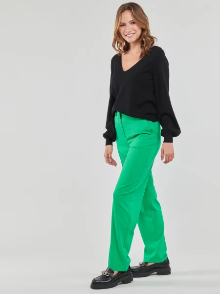 Pulover Vila cu decolteu în V negru