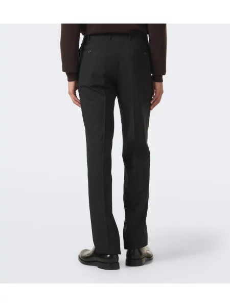 Pantaloni Canali de lână negru