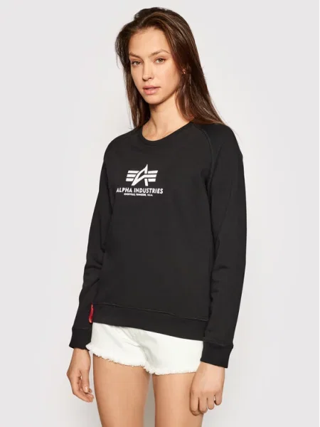 Mikina Alpha Industries New Basic black černá
