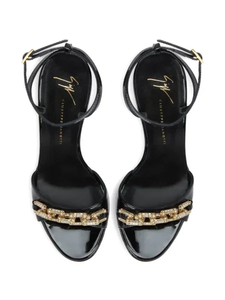 Sandale Giuseppe Zanotti de cristal negru