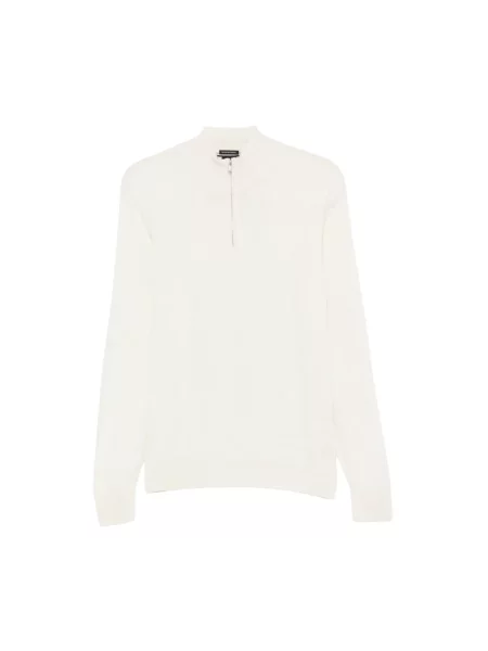 Sweter Boss wełniany biały