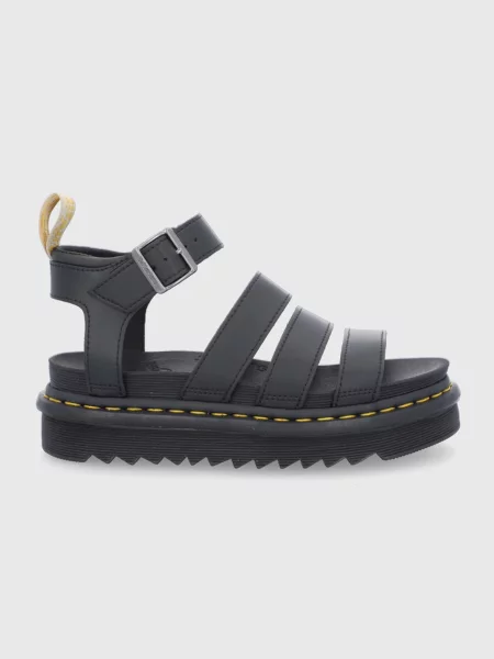 Сандали Dr. Martens дамски с платформа черно