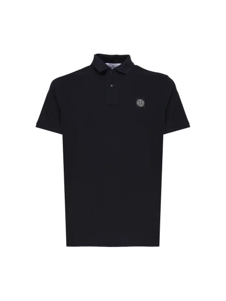 Koszulka polo Stone Island z kamieniami niebieska