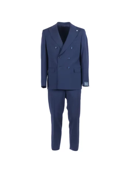 Costum Brando cu două rânduri de nasturi albastru