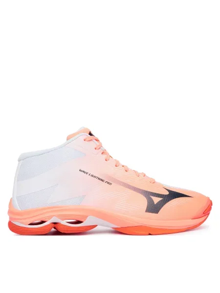 Παπούτσια Σάλας Mizuno Wave Lightning Pro Mid Κοραλλί