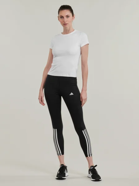 Csíkos leggings Adidas fekete