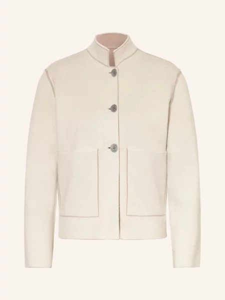 Lunaria Cashmere Kašmírová Bunda krémová