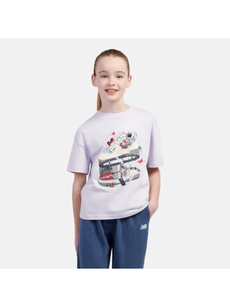 Koszulka dziecięca New Balance – fioletowa