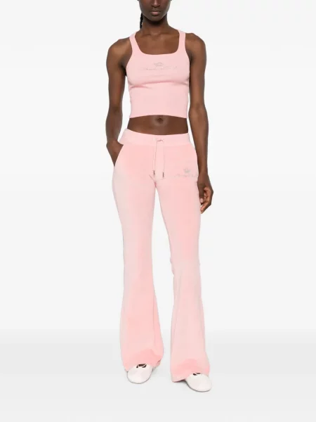 Stras decupat top Sporty & Rich roz