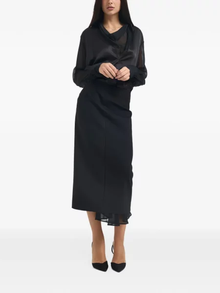 Fustă midi Semicouture negru