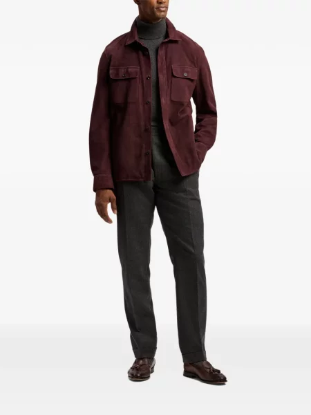 Велурено яке Ralph Lauren Purple Label червено