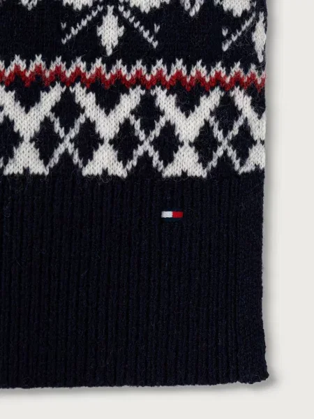 Šál Tommy Hilfiger Tmavomodrá
