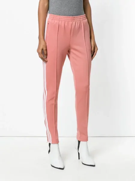 Pantaloni Adidas alergare roz