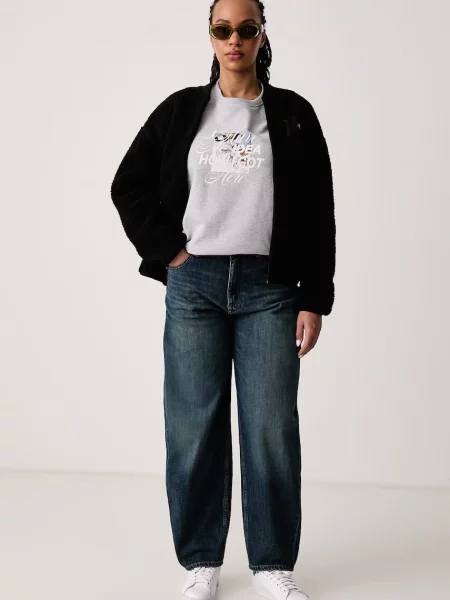 Tommy Jeans balonaste kavbojke modra