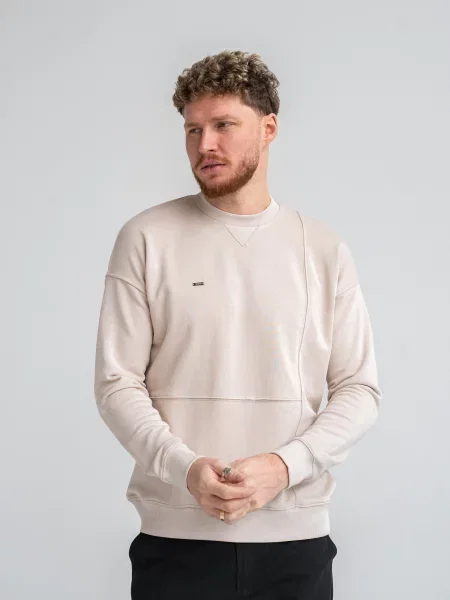 Світшот TeamV Basic бавовна/поліестер бежевий