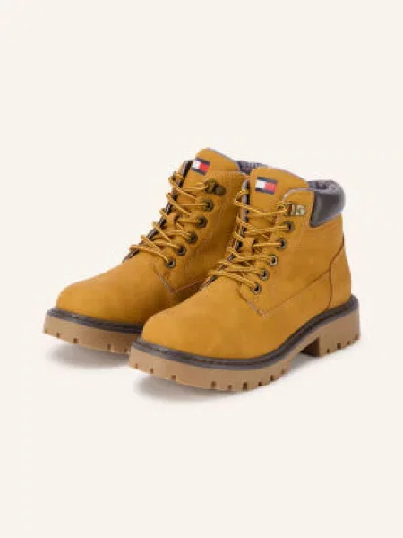 Tommy Hilfiger Šněrovací Boty koňaková / tmavě hnědá