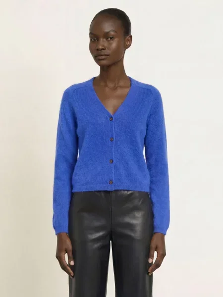 Mm By Max Mara Pletený Svetr Fosco S Kašmírem modrá