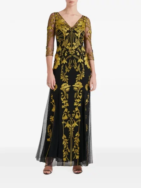 Rochie Temperley London cu decolteu în V negru