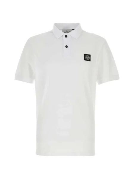 Scurt tricou polo Stone Island cu strasuri