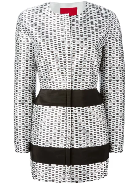 Palton Moncler cu imagine alb