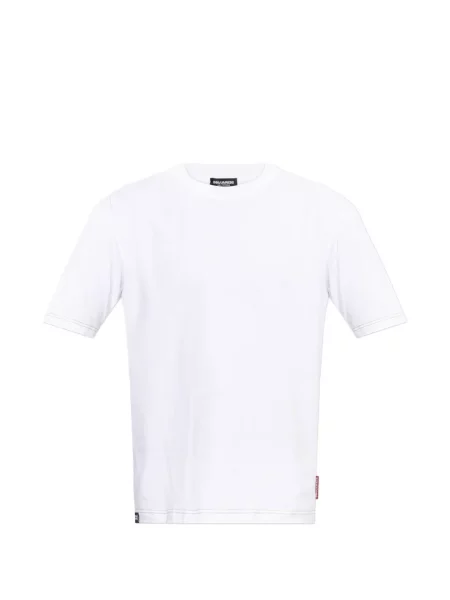 Tricou Dsquared2 cu decolteu în V alb