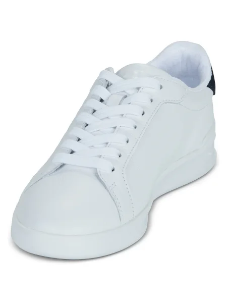 Sneakerși Polo Ralph Lauren din dantelă alb