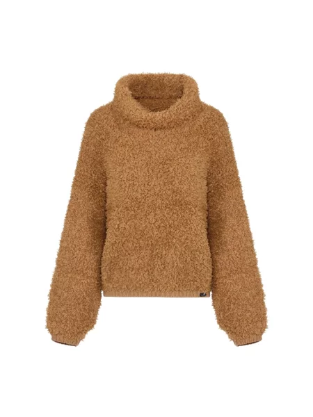 Sweter Elisabetta Franchi wełniany brązowy