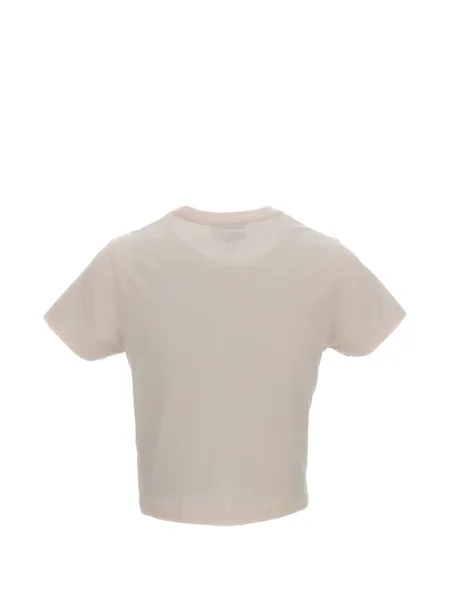 Tricou Maison Kitsune cu decolteu rotund roz