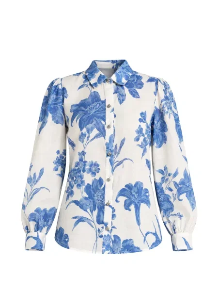 Cămașă Guess cu model floral cu imagine alb