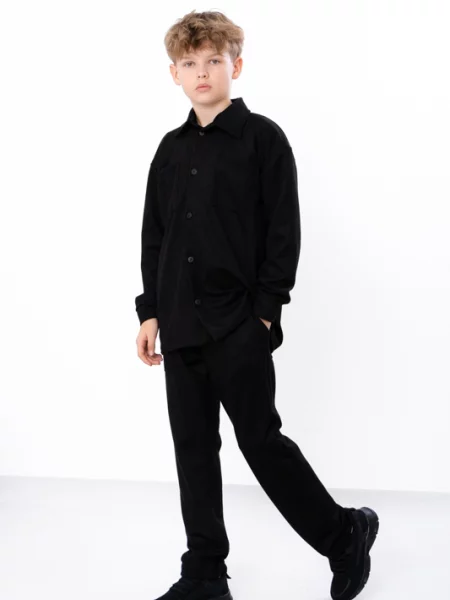 Костюмный спортивный костюм носи своє черный