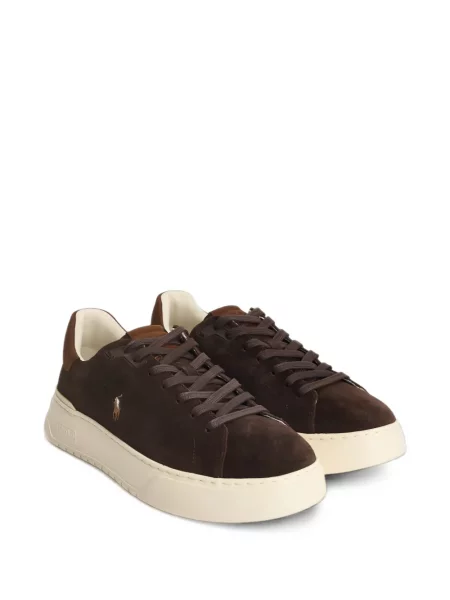 Szarvasbőr sneaker Polo Ralph Lauren barna