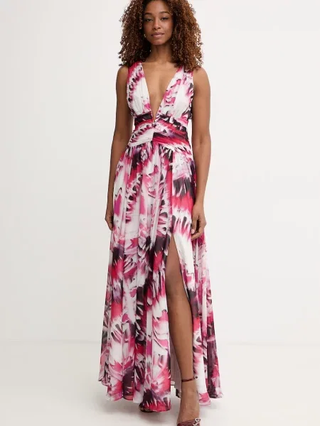 Marciano by Guess sukienka rozkloszowana ADELA różowa